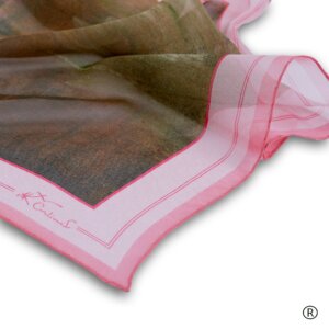 Šilkinė georgette skarelė - „Pasaulio sutvėrimas XIII"