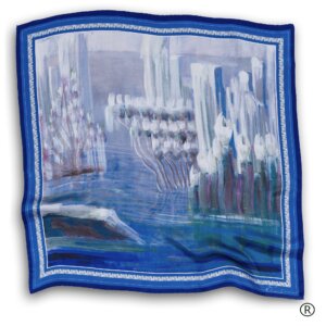 Šilkinė skarelė - „Pasaulio sutvėrimas VI“