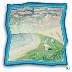 Šilkinė skarelė - „Angelėliai (Rojus)“